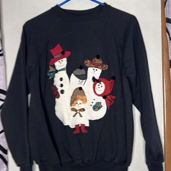 Vintage handmade Christmas sweater, size large - Picture 4 of 8